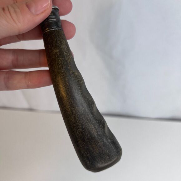 Stainless Carving Fork VTG Solid Wood Handle with Finger Grooves Kickstand MCM - Picture 12 of 14